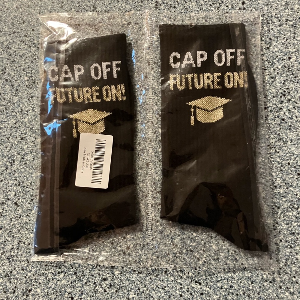 Graduation Socks for Him Her College High School Graduation Gifts, 1 pair, NEW